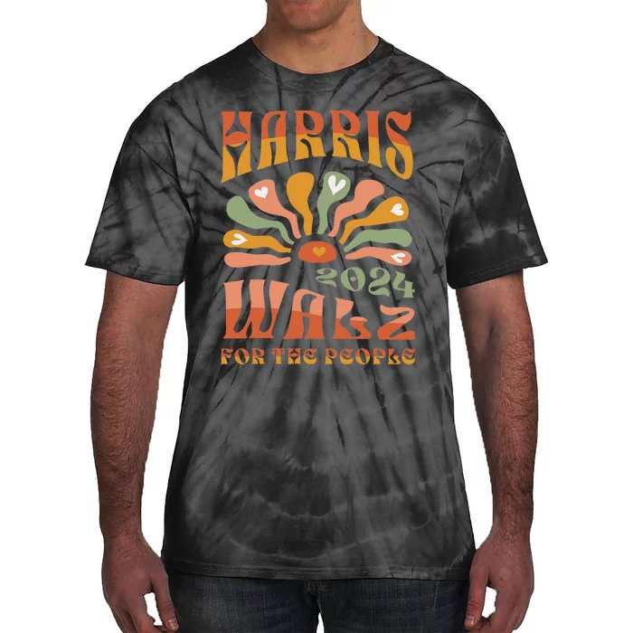 Harris Walz 2024 Election President Kamala Harris Tim Waltz Tie-Dye T-Shirt