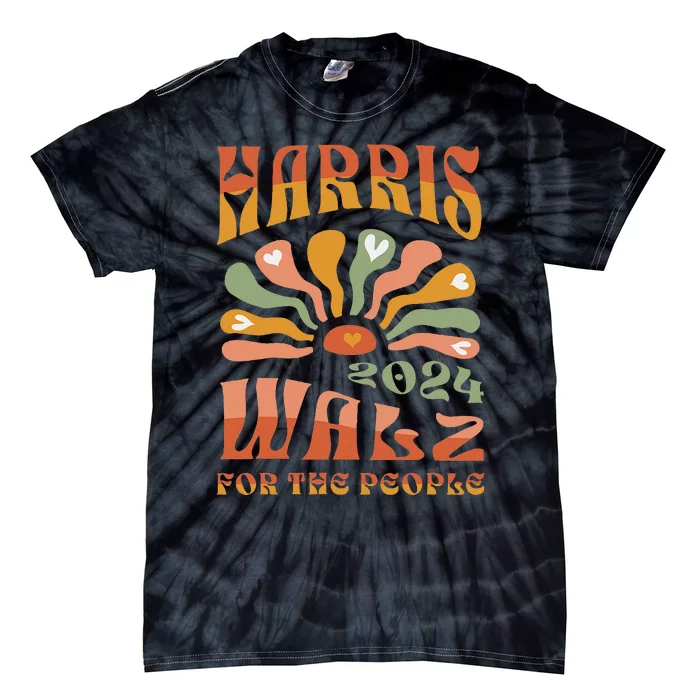 Harris Walz 2024 Election President Kamala Harris Tim Waltz Tie-Dye T-Shirt