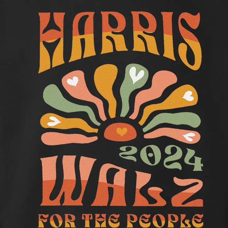 Harris Walz 2024 Election President Kamala Harris Tim Waltz Toddler Hoodie