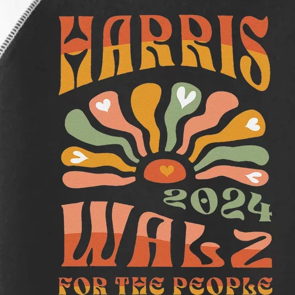 Harris Walz 2024 Election President Kamala Harris Tim Waltz Toddler Fine Jersey T-Shirt