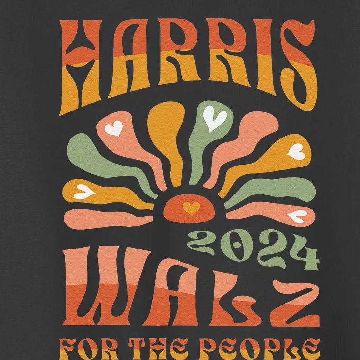 Harris Walz 2024 Election President Kamala Harris Tim Waltz Toddler T-Shirt