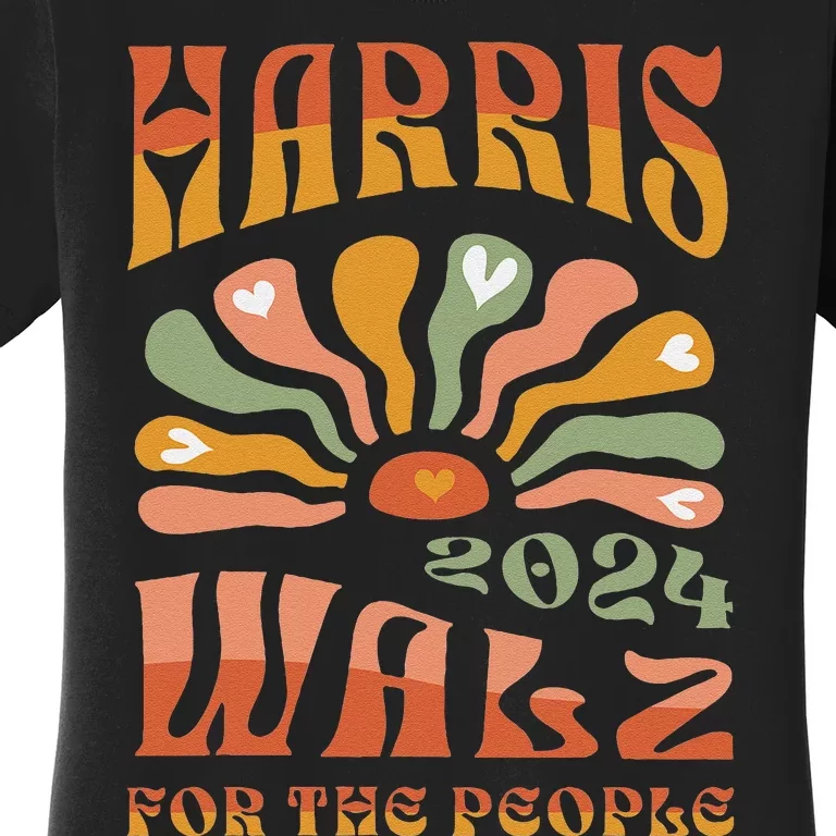 Harris Walz 2024 Election President Kamala Harris Tim Waltz Women's T-Shirt