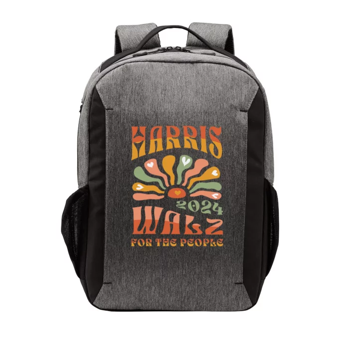 Harris Walz 2024 Election President Kamala Harris Tim Waltz Vector Backpack