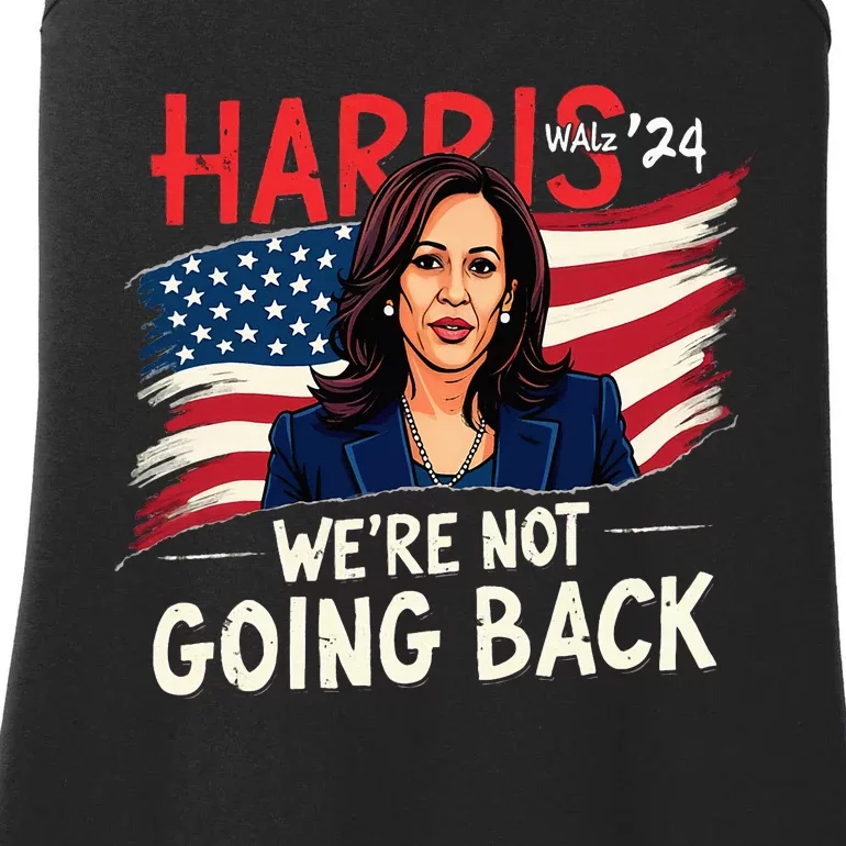 Harris Walz 2024 Kamala Harris 2024 Tim Walz 2024 Usa Flag Ladies Essential Tank