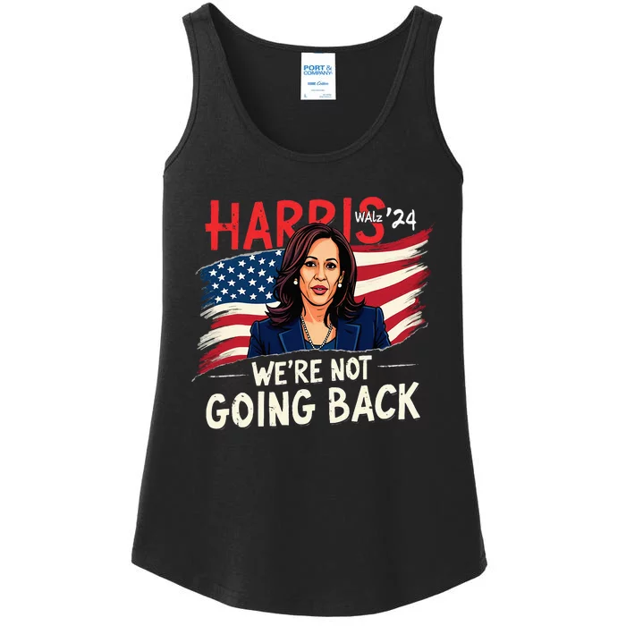 Harris Walz 2024 Kamala Harris 2024 Tim Walz 2024 Usa Flag Ladies Essential Tank