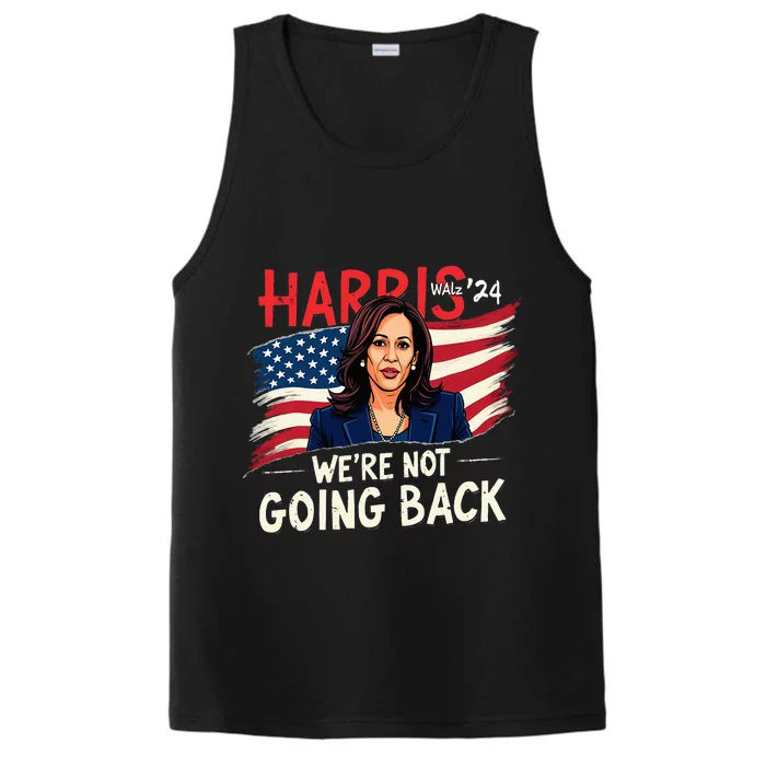 Harris Walz 2024 Kamala Harris 2024 Tim Walz 2024 Usa Flag Performance Tank