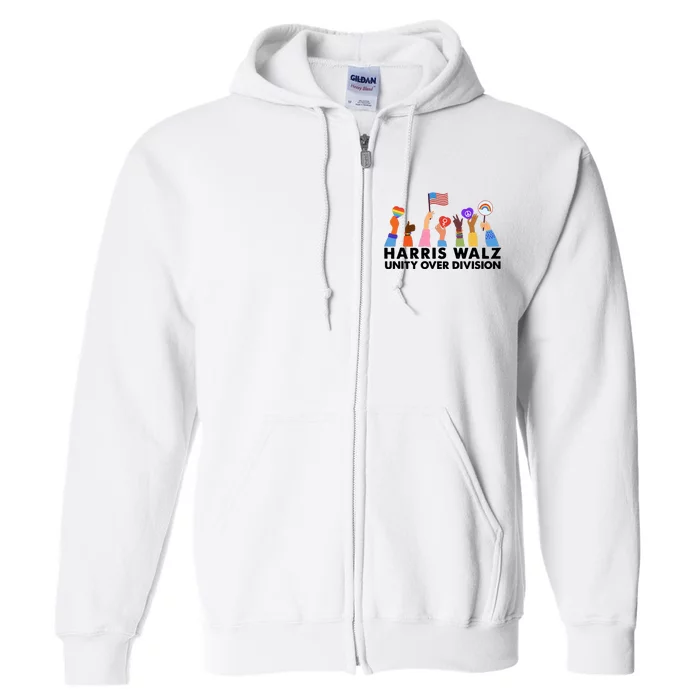 Harris Waltz 2024 Unity Over Division Full Zip Hoodie