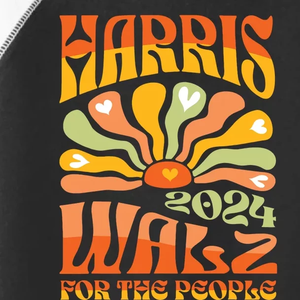 Harris Walz 2024 Election President Kamala Harris Tim Waltz Toddler Fine Jersey T-Shirt