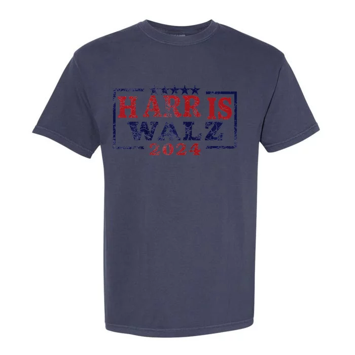 Harris Waltz 2024 Election Kamala Harris Tim Waltz 2024 Raglan Garment-Dyed Heavyweight T-Shirt