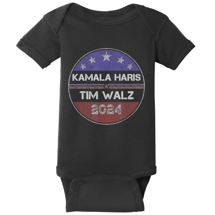 Harris Walz 2024 For President Patriotic Kamala Waltz 2024 Baby Bodysuit