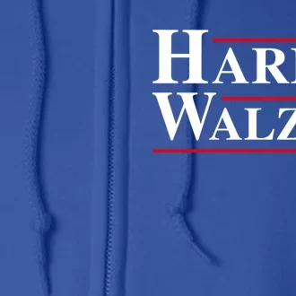 Harris Walz 24 Election Kamala Tim 2024 Vp President Gift Full Zip Hoodie