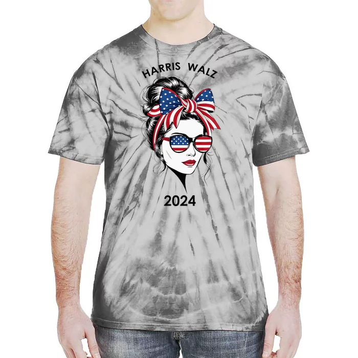 Harris Waltz 24 Election Kamala Harris Tim Waltz 2024 Tie-Dye T-Shirt