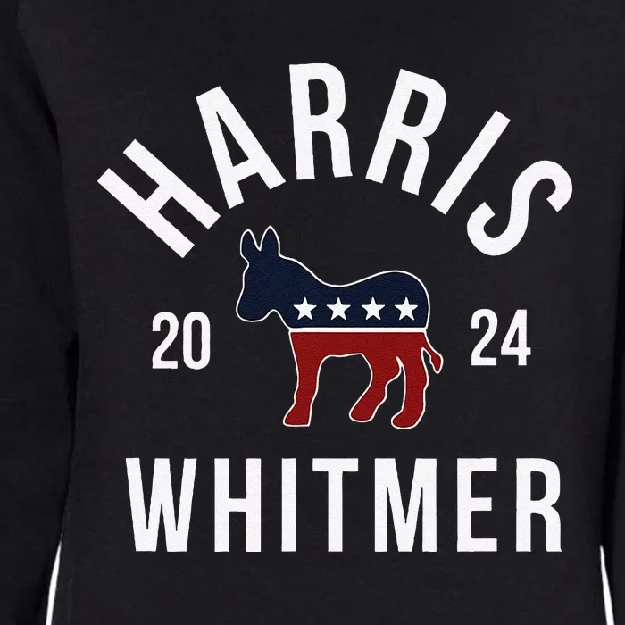 Harris Whitmer 2024 Vote Kamala Harris Gretchen Whitmer 24 Womens California Wash Sweatshirt