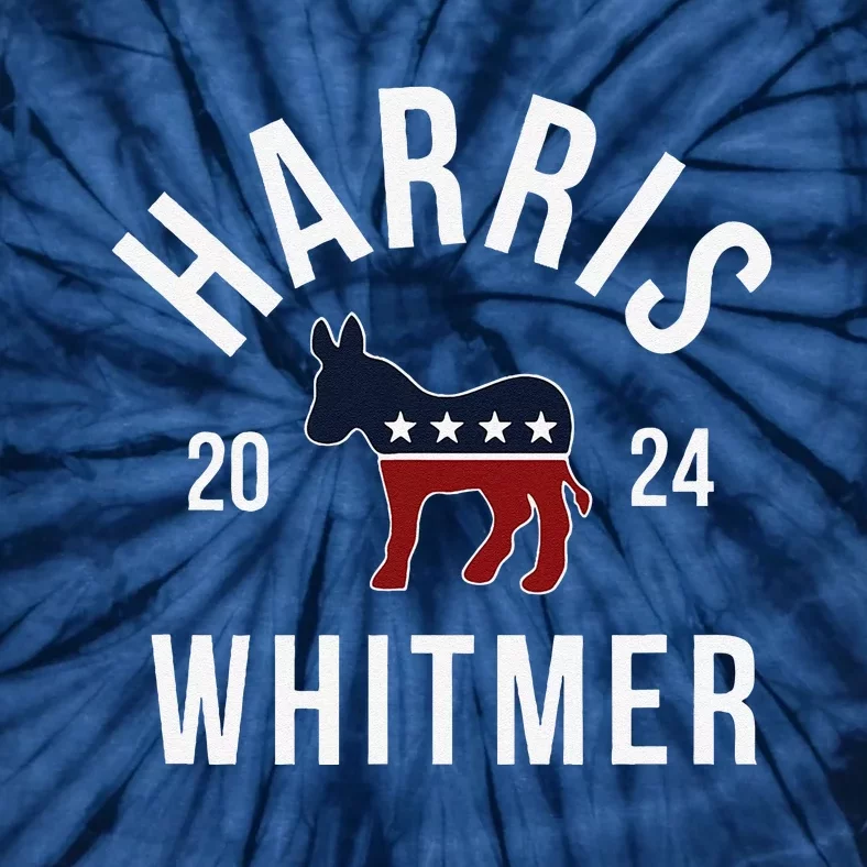 Harris Whitmer 2024 Vote Kamala Harris Gretchen Whitmer 24 Tie-Dye T-Shirt