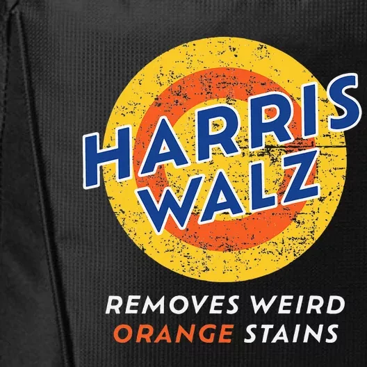 Harris Walz 2024 Waltz Removes Weird Orange Stains City Backpack