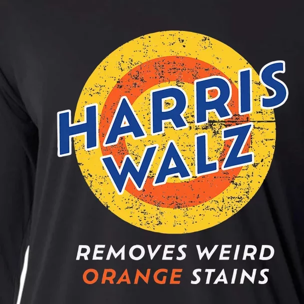 Harris Walz 2024 Waltz Removes Weird Orange Stains Cooling Performance Long Sleeve Crew