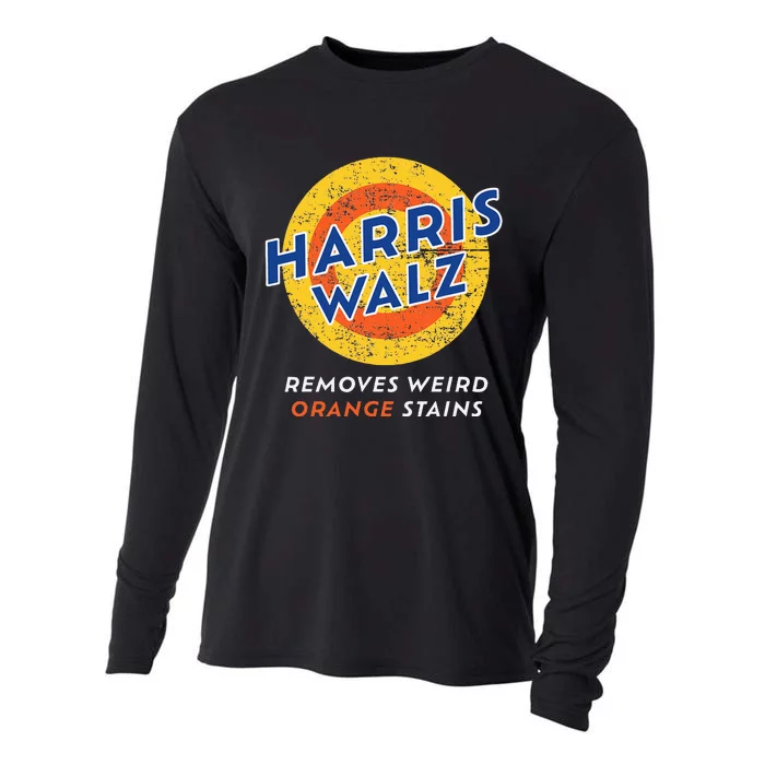 Harris Walz 2024 Waltz Removes Weird Orange Stains Cooling Performance Long Sleeve Crew