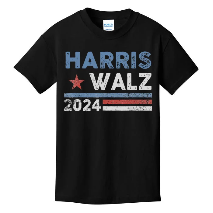 Harris Waltz 2024 Election Kamala Harris Tim Waltz 2024 Kids T-Shirt