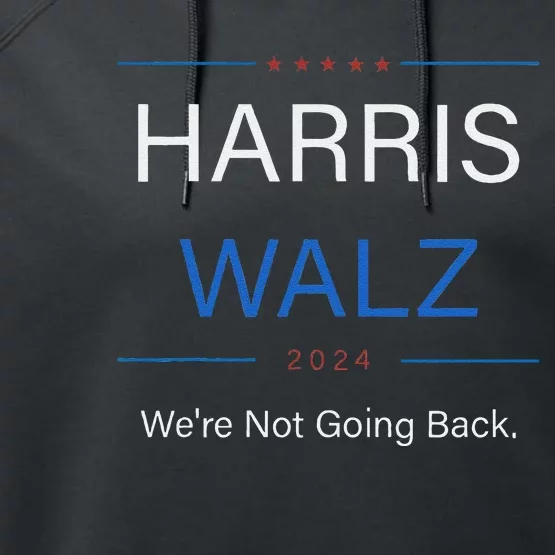 Harris Walz 2024 Election Kamala Harris Tim Walz Waltz Performance Fleece Hoodie