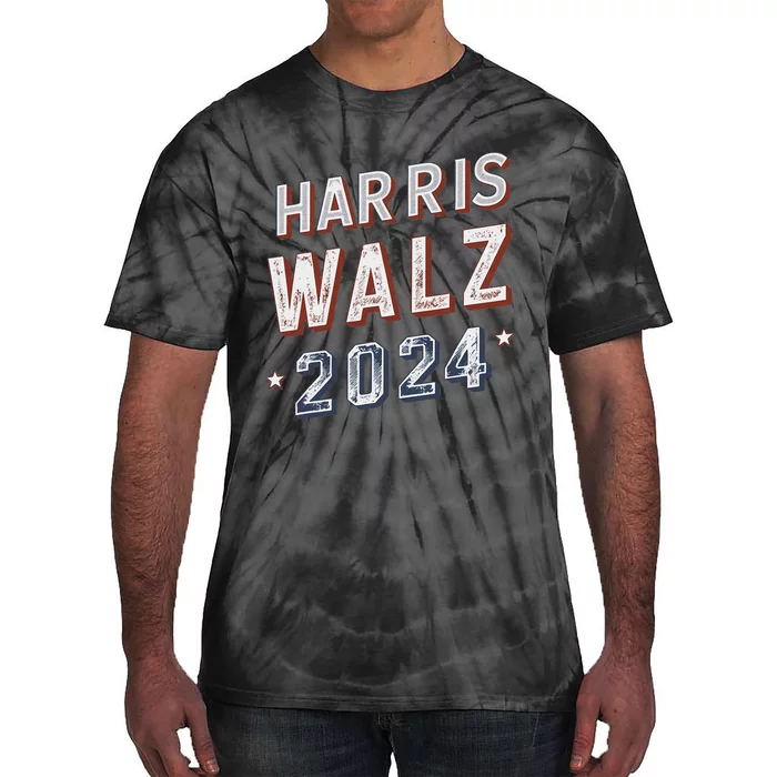 Harris Walz 2024 Election Ticket Tie-Dye T-Shirt