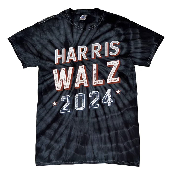 Harris Walz 2024 Election Ticket Tie-Dye T-Shirt