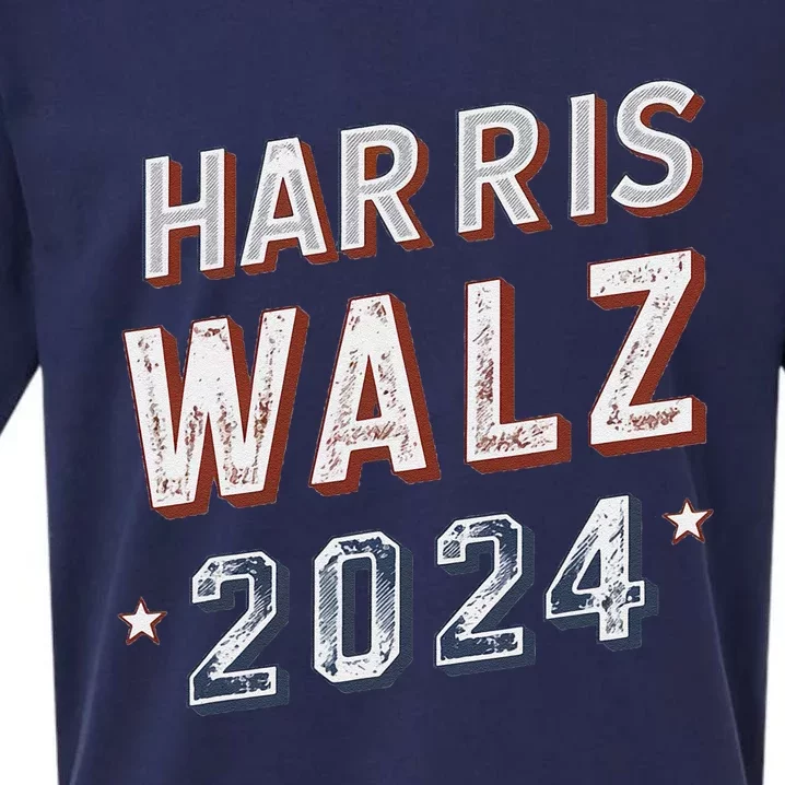 Harris Walz 2024 Election Ticket Sueded Cloud Jersey T-Shirt