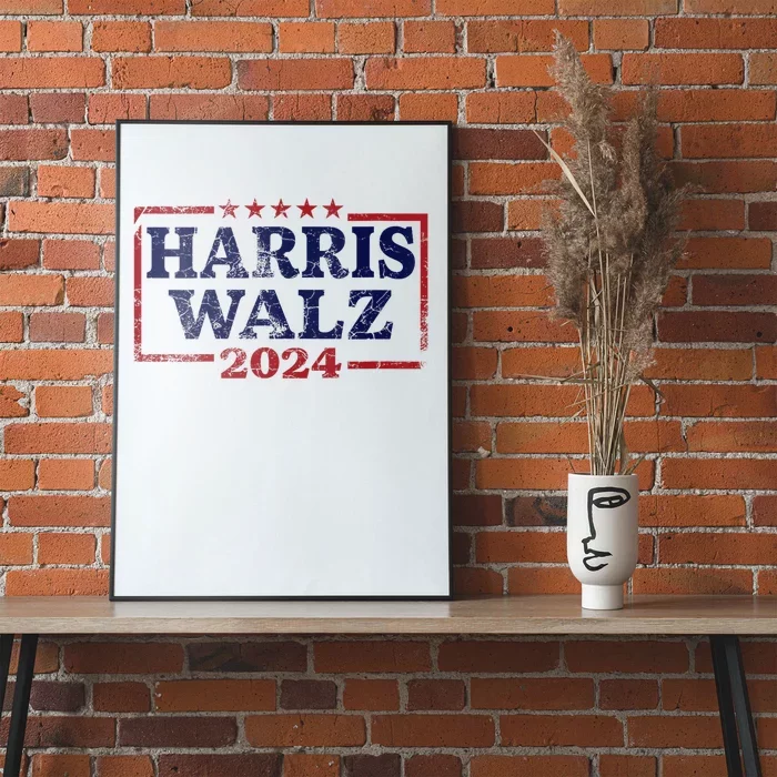 Harris Waltz 2024 Election Kamala Harris Tim Waltz 2024 Poster