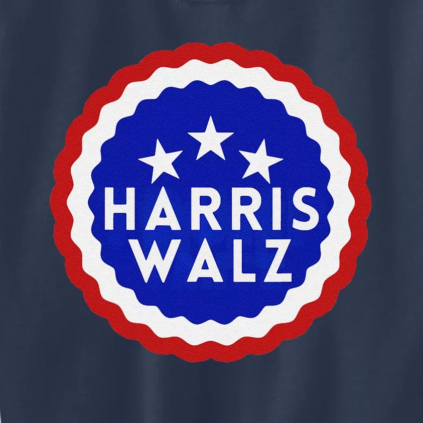 Harris Walz 2024 Kamala Harris 2024 Tim Walz 2024 Usa Flag Kids Sweatshirt