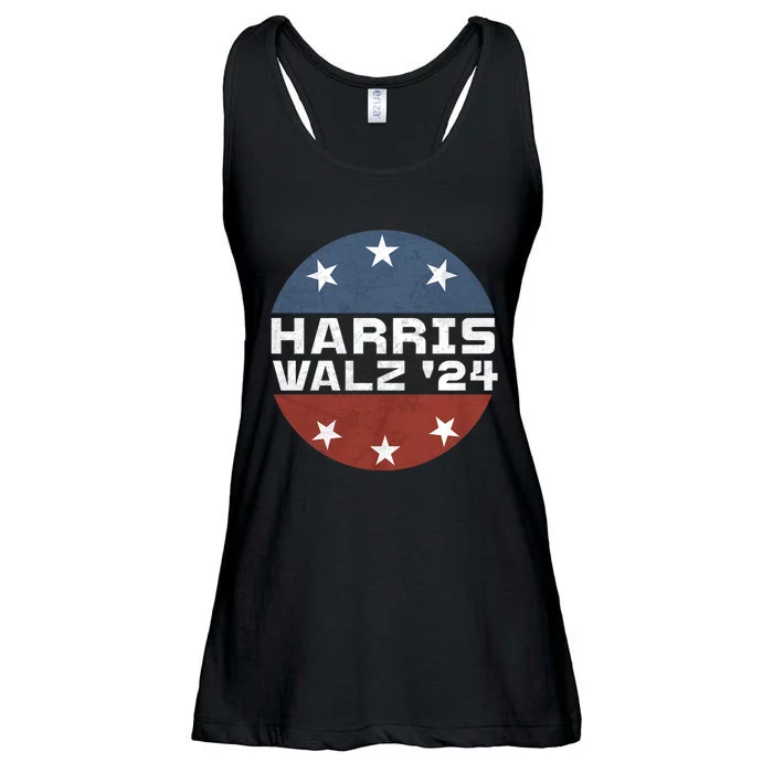 Harris Walz 2024 Campaign For President Patriotic Kamala Ladies Essential Flowy Tank