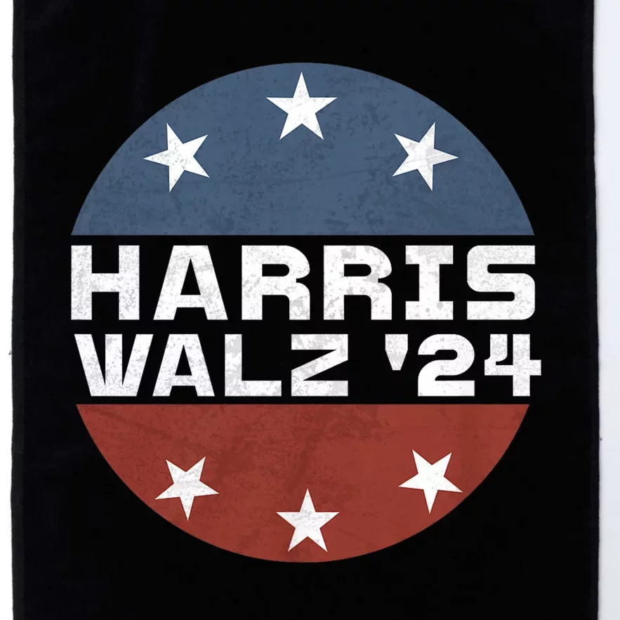 Harris Walz 2024 Campaign For President Patriotic Kamala Platinum Collection Golf Towel