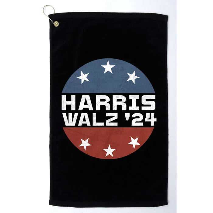 Harris Walz 2024 Campaign For President Patriotic Kamala Platinum Collection Golf Towel