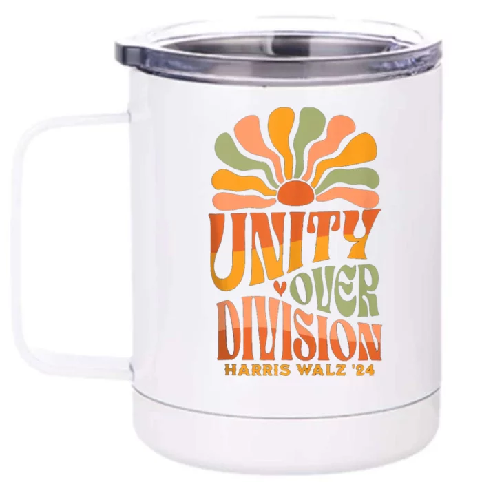 Harris Waltz 2024 Unity Over Division Front & Back 12oz Stainless Steel Tumbler Cup