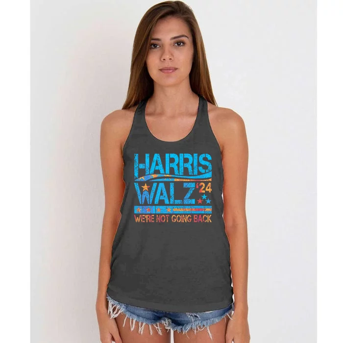 Harris Waltz 2024 Election Kamala Harris Tim Waltz 2024 Women's Knotted Racerback Tank