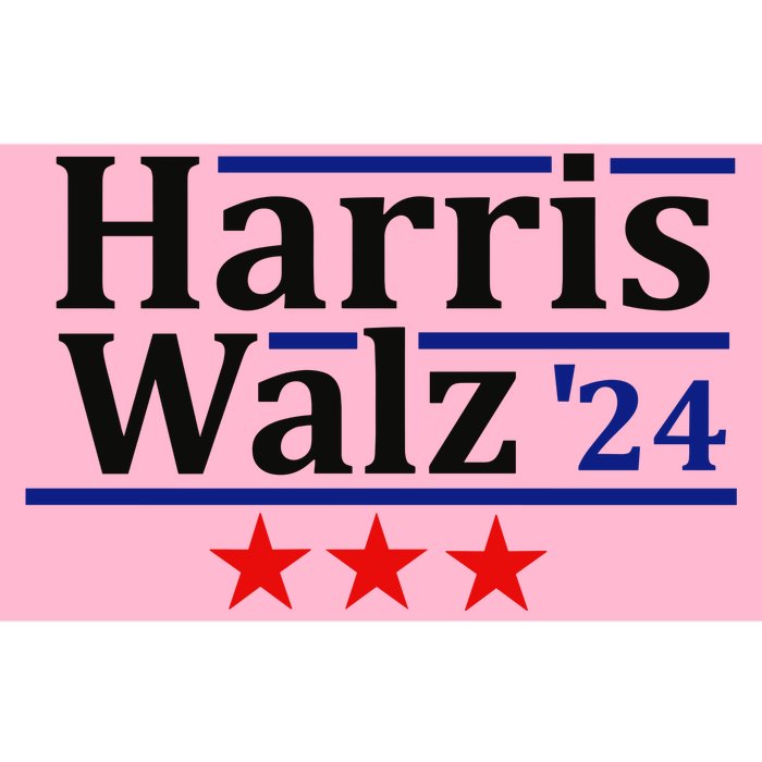 Harris Walz 24 Classic Patriotic Campaign Design Bumper Sticker