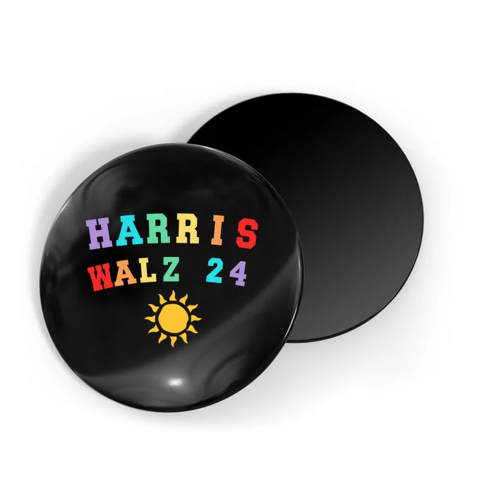 Harris Walz 2024 Bright Future Campaign Design Magnet