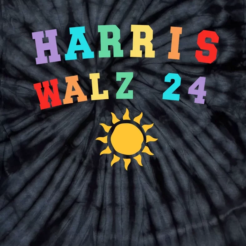 Harris Walz 2024 Bright Future Campaign Design Tie-Dye T-Shirt