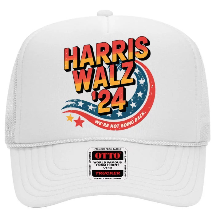 Harris Waltz 2024 Election Kamala Harris Tim Waltz 2024 High Crown Mesh Trucker Hat