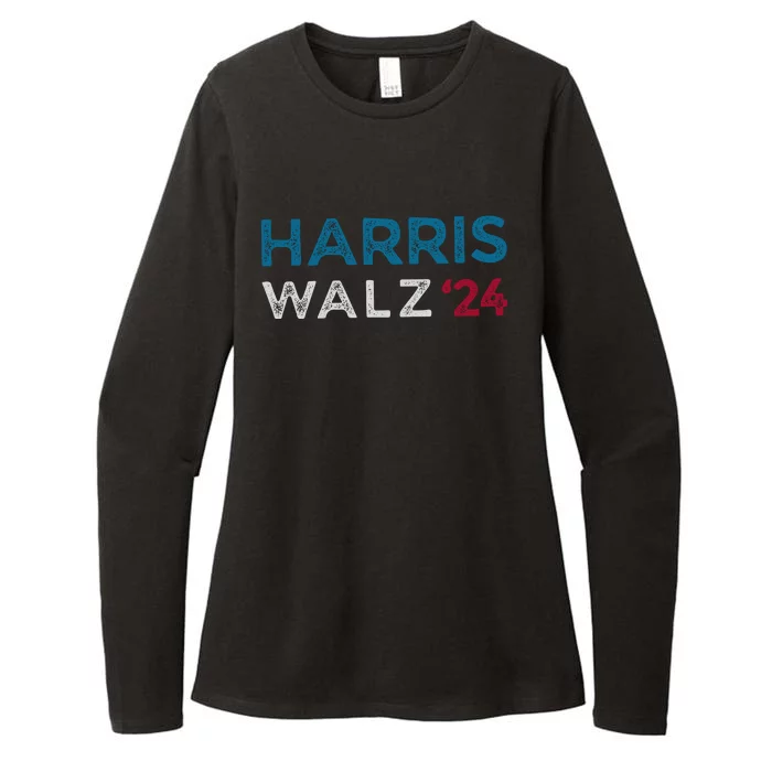 Harris Walz 2024 Womens CVC Long Sleeve Shirt