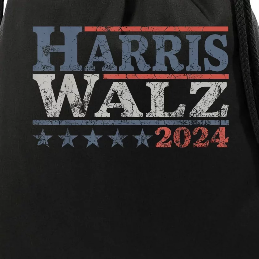 Harris Waltz 2024 Election Kamala Harris Tim Waltz 2024 Drawstring Bag