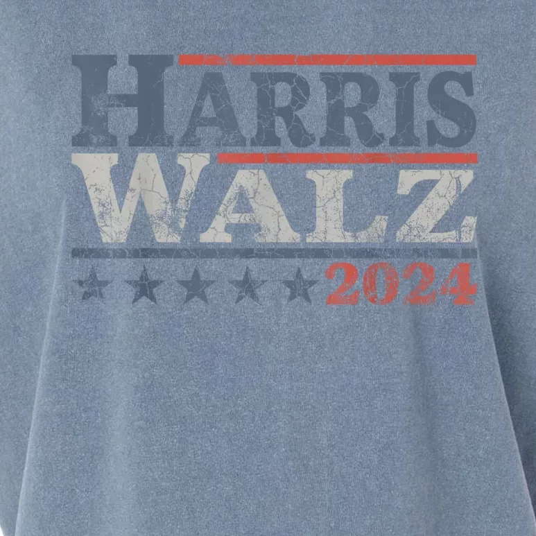 Harris Waltz 2024 Election Kamala Harris Tim Waltz 2024 Garment-Dyed Women's Muscle Tee