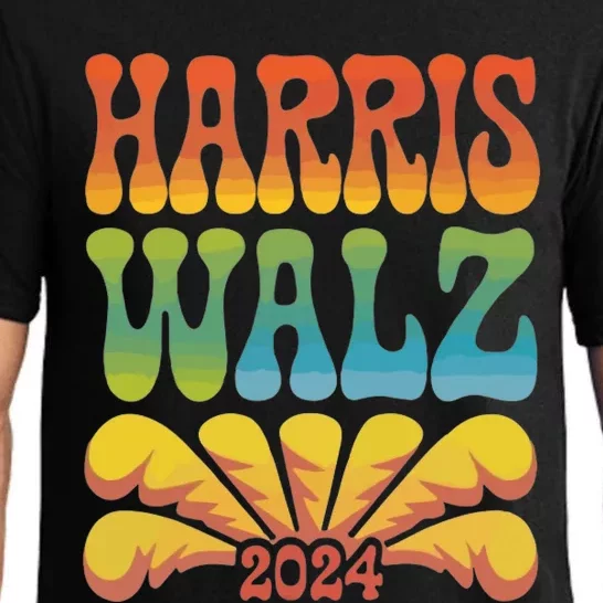 Harris Walz 2024 Election President Kamala Harris Tim Waltz. Pajama Set