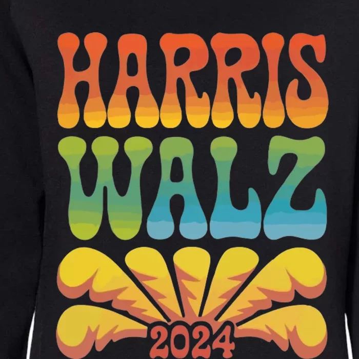 Harris Walz 2024 Election President Kamala Harris Tim Waltz. Womens California Wash Sweatshirt