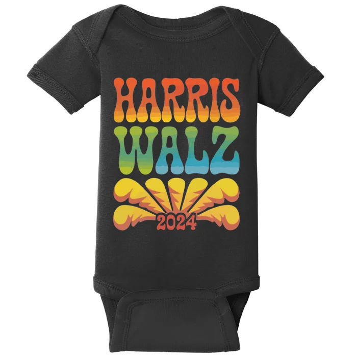 Harris Walz 2024 Election President Kamala Harris Tim Waltz. Baby Bodysuit