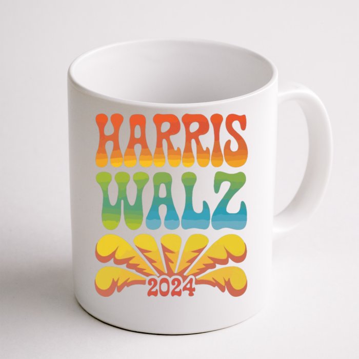 Harris Walz 2024 Election President Kamala Harris Tim Waltz. Front & Back Coffee Mug