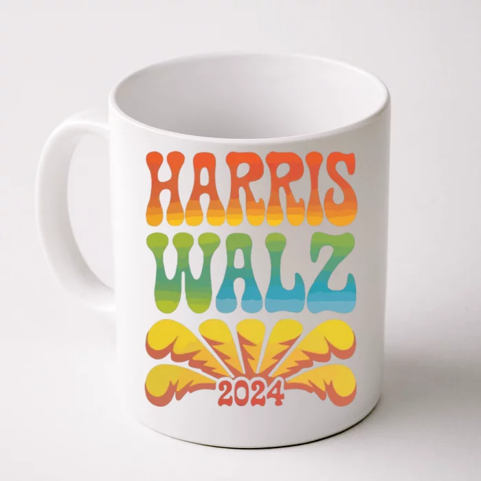 Harris Walz 2024 Election President Kamala Harris Tim Waltz. Front & Back Coffee Mug