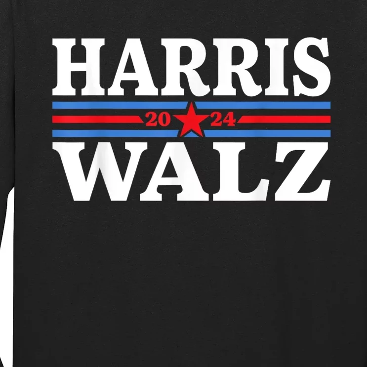 Harris Waltz 2024 Election Kamala Harris Tim Waltz 2024 Long Sleeve Shirt