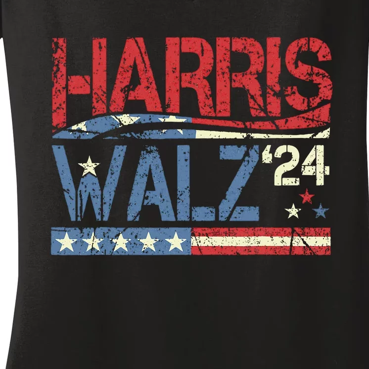 Harris Waltz 2024 Women's V-Neck T-Shirt