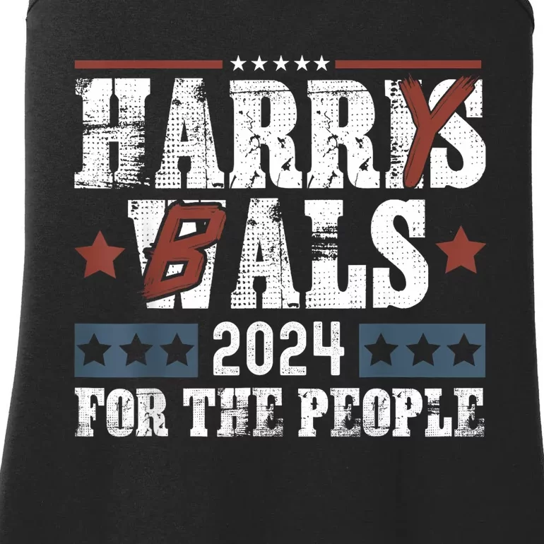 Harris Walz 24 Harry Balz 2024 Meme Democratics Vote Ladies Essential Tank