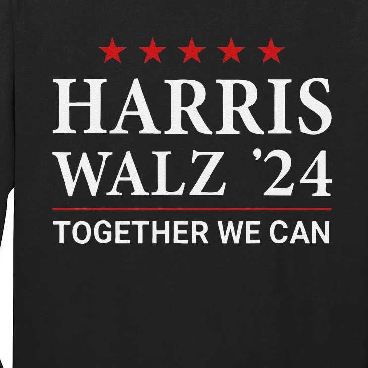 Harris Walz 2024 Vote For Kamala Harris And Tim Walz Long Sleeve Shirt