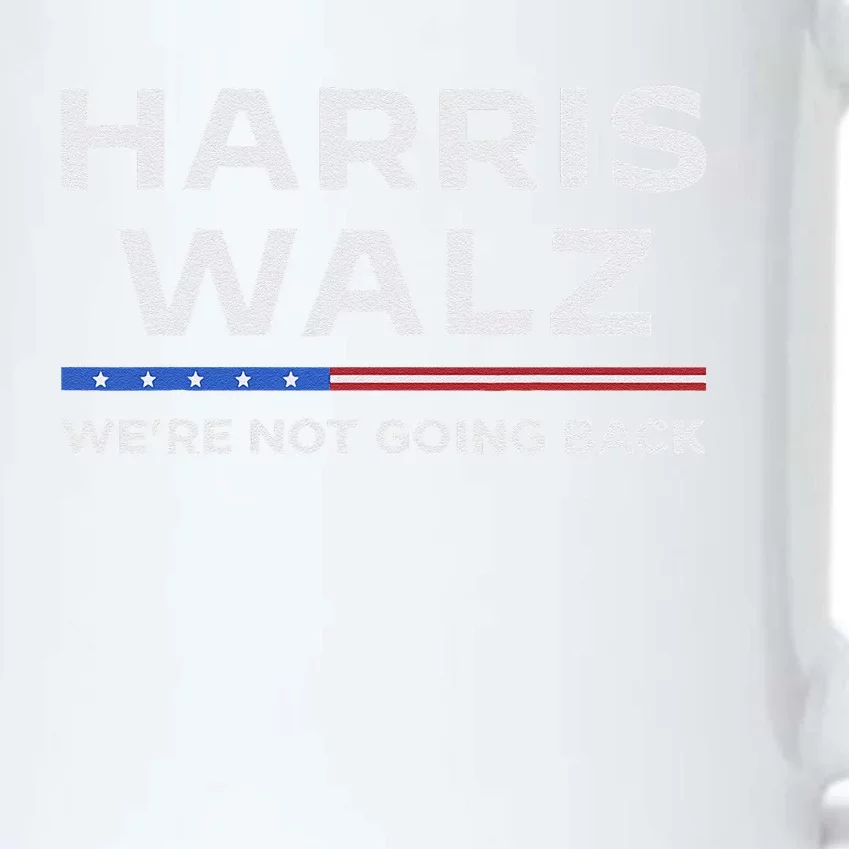 Harris Walz 2024 WeRe Not Going Back Waltz Vote President Black Color Changing Mug